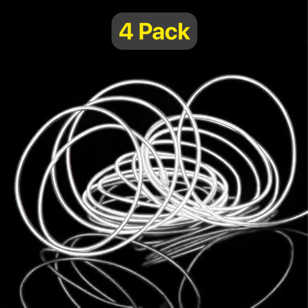 Party-Ready Neon String Light – 6ft Flashing Glow with Belt Clip